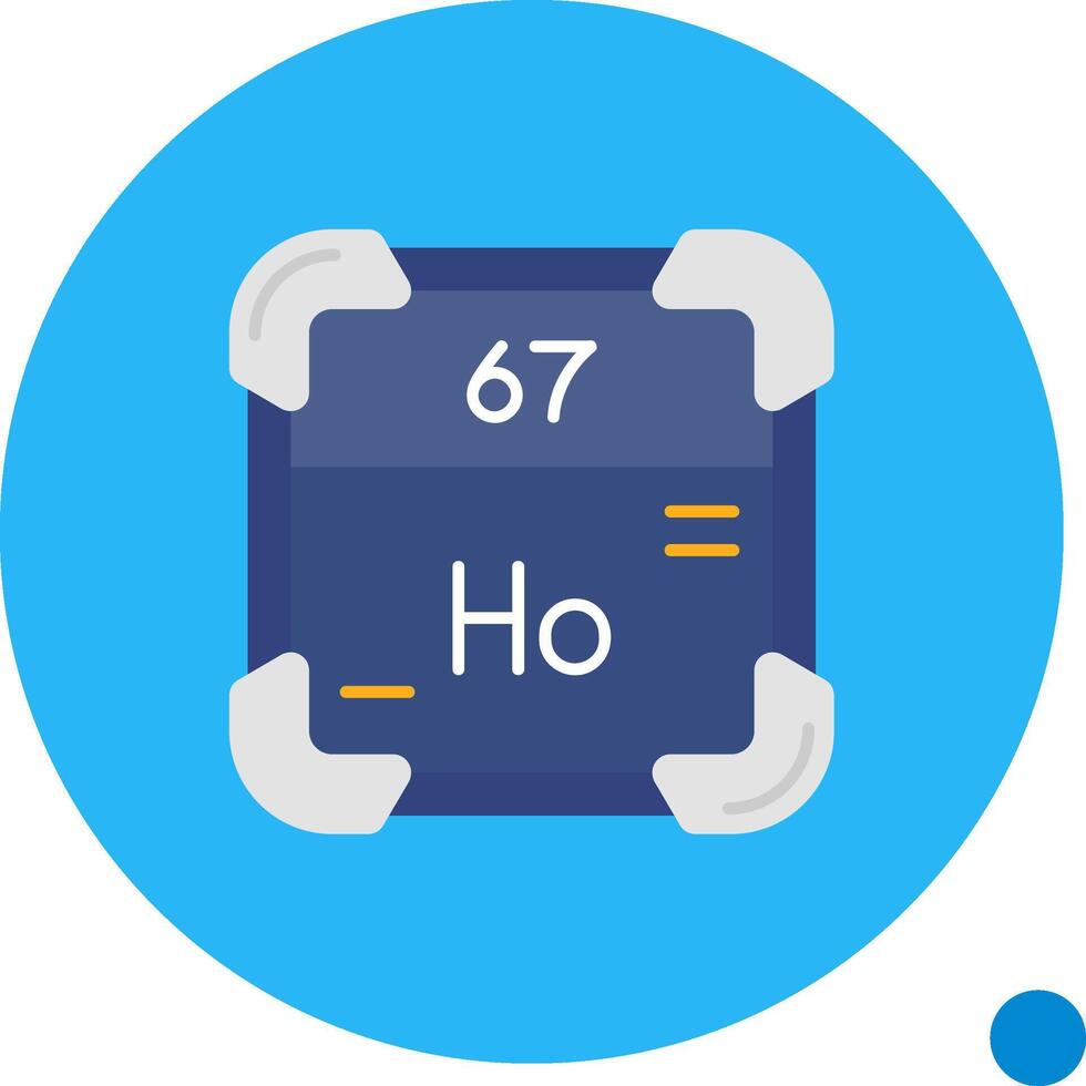 Holmium Long Circle Icon vector