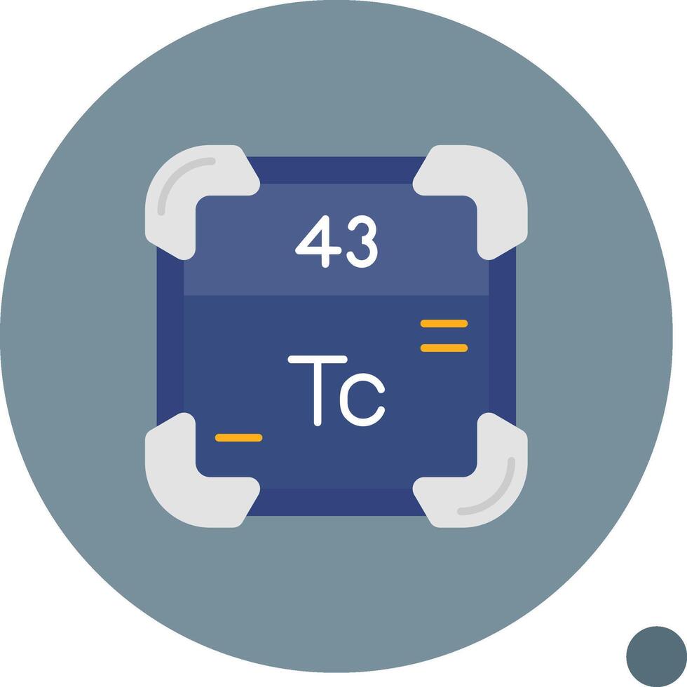 Technetium Long Circle Icon vector