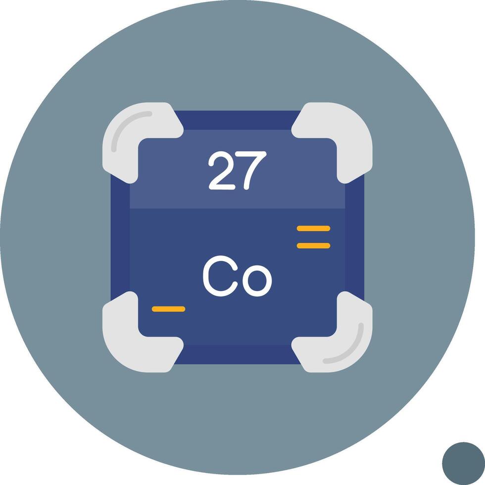 Cobalt Long Circle Icon vector