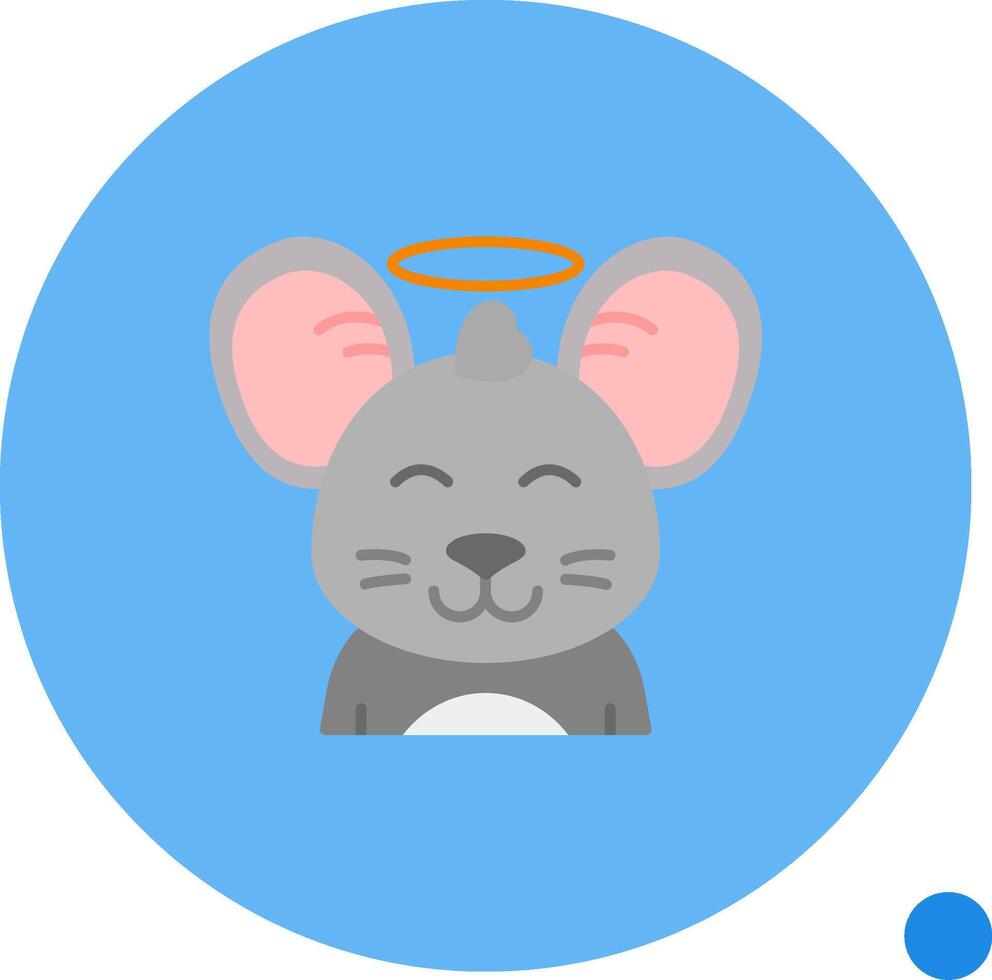 Angel Long Circle Icon vector