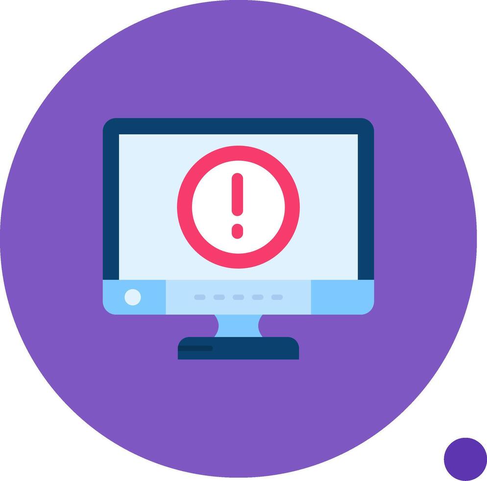 Error Long Circle Icon vector