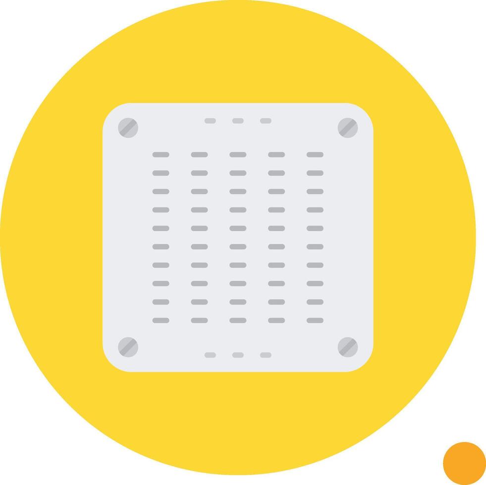 Air conditioner Long Circle Icon vector