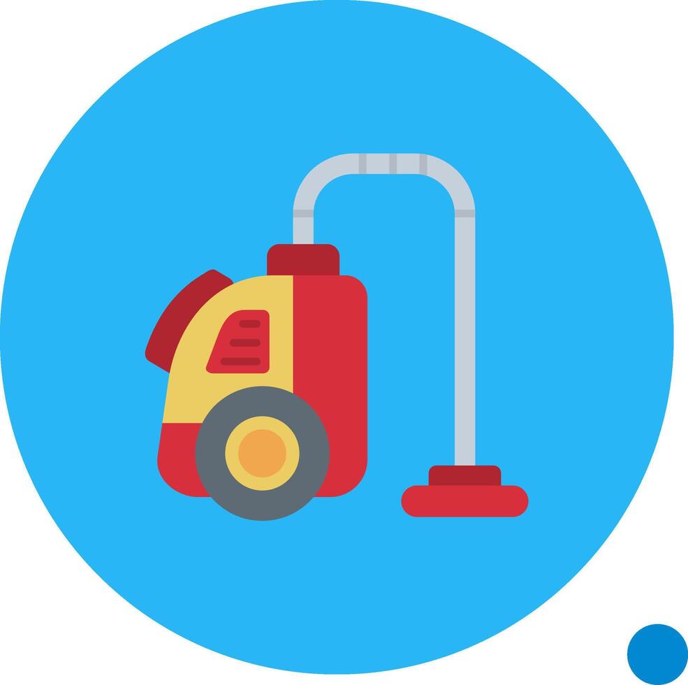 Vacuum cleaner Long Circle Icon vector