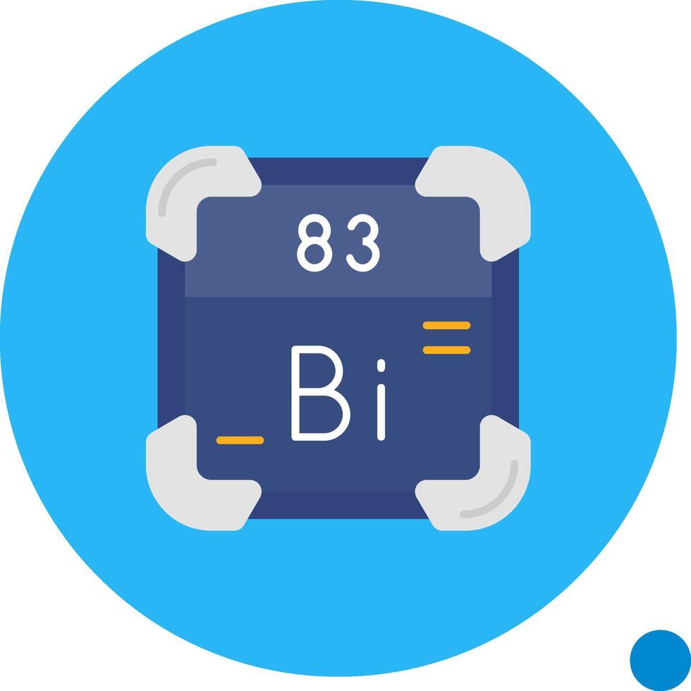 Bismuth Long Circle Icon vector