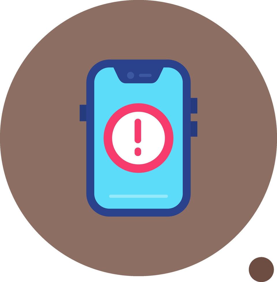 Error Long Circle Icon vector