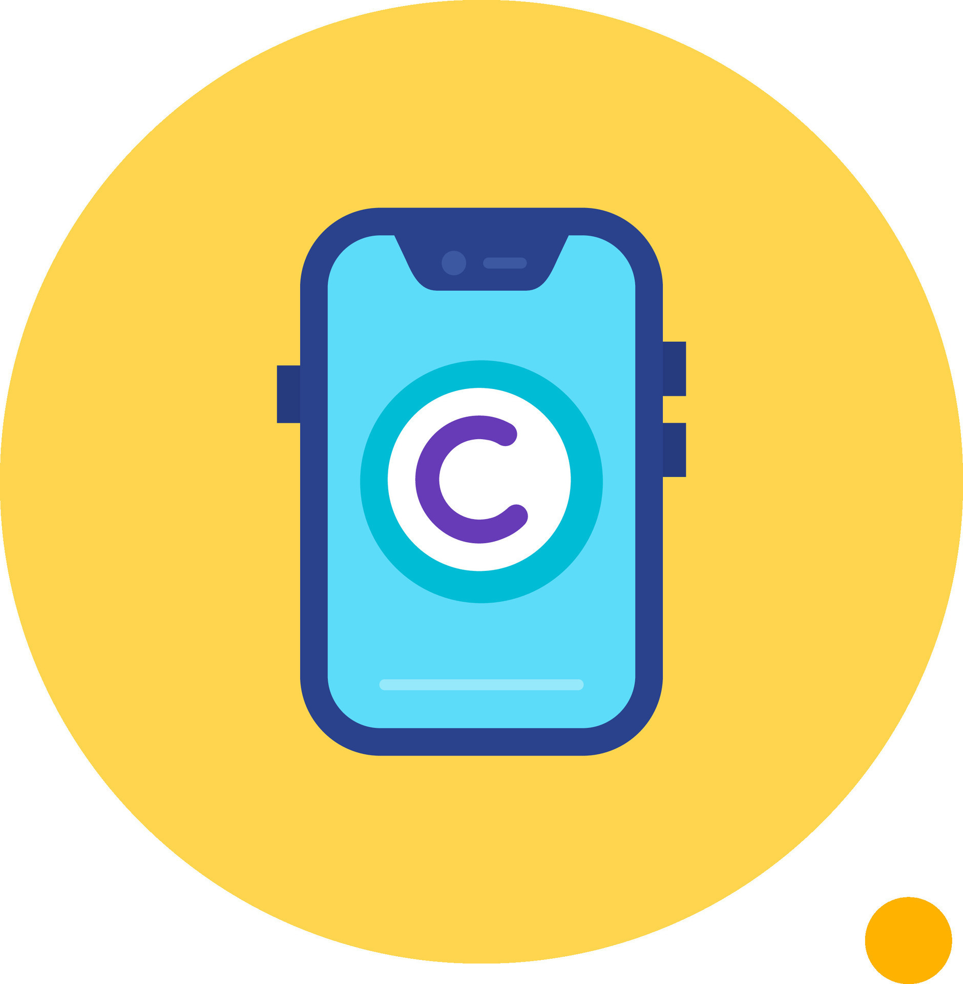 Copyright Long Circle Icon 37445485 Vector Art at Vecteezy