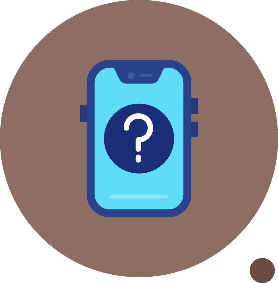 Question Long Circle Icon vector