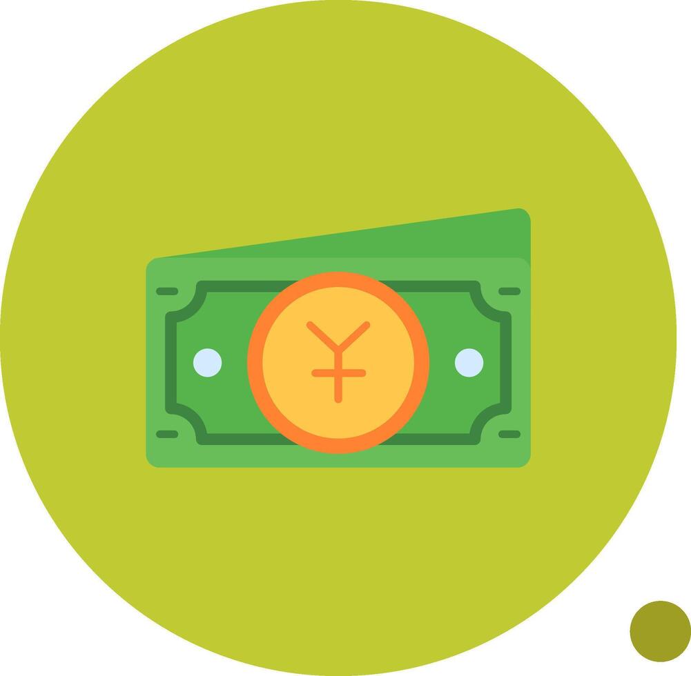 Yuan Long Circle Icon vector