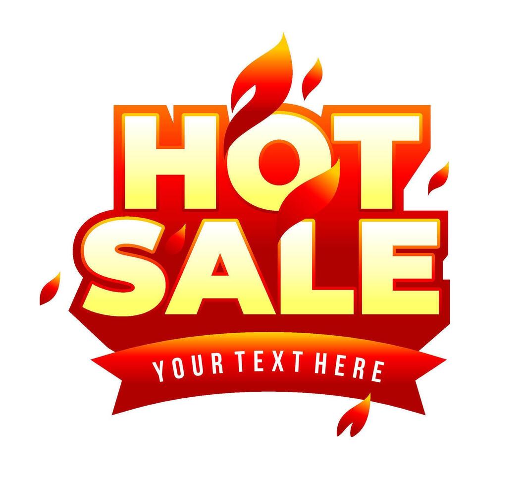Label hot sale vector with fire flame in extrude long shadow template design