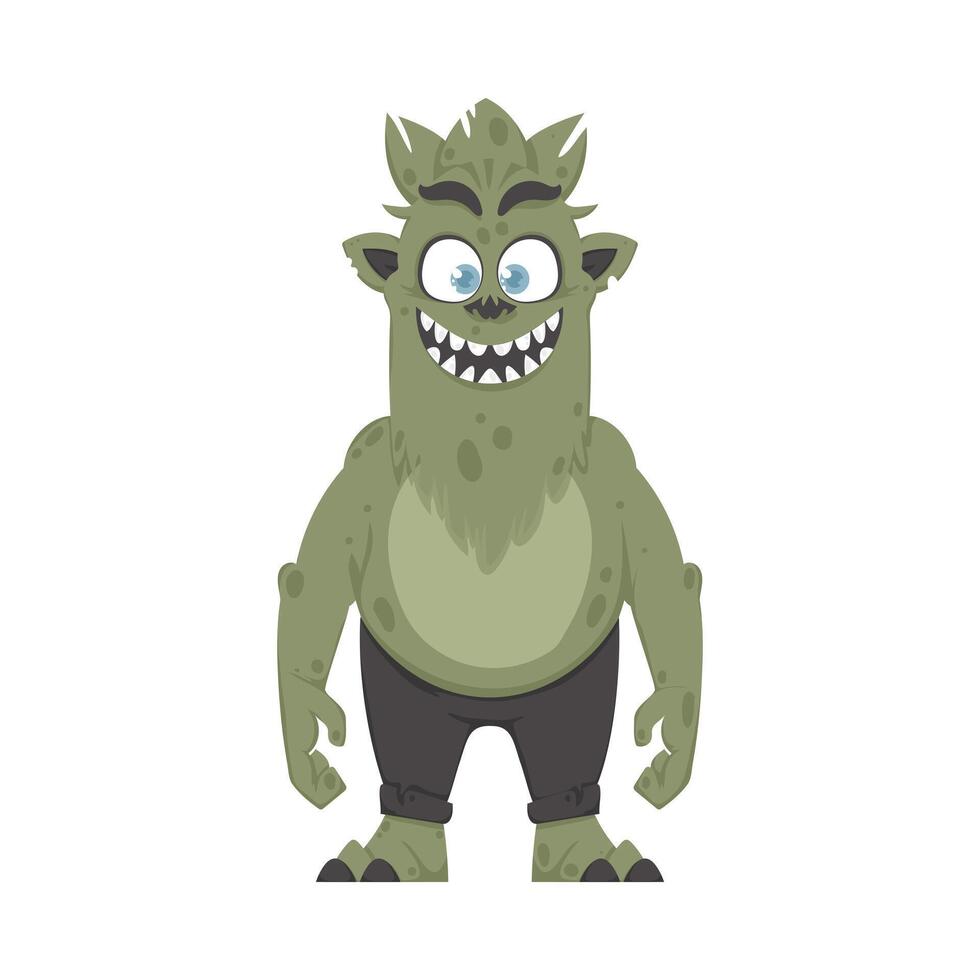 This adorable creature is very enjoyable and can make people giggle. Cartoon style. vector