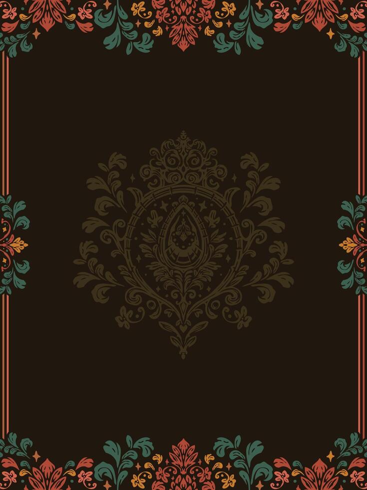 Decorated with elegant and luxurious patterns. Rococo, Baroque style, retro elements, invitation cards, textiles, wrapping paper and fabric design. vector