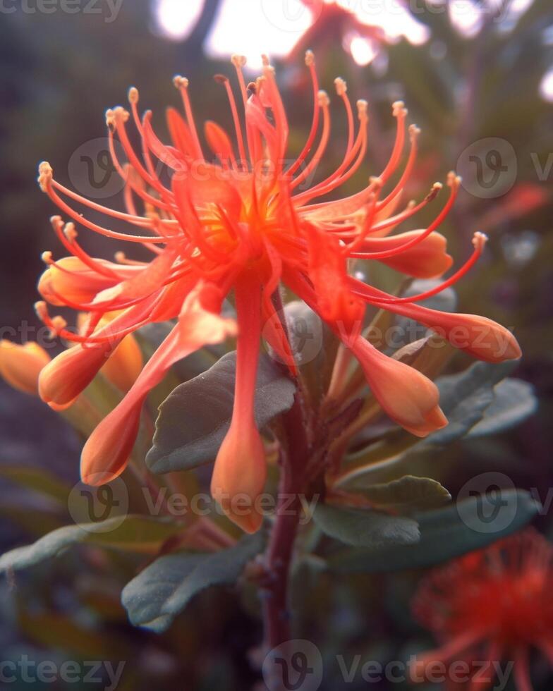 AI Generative Byttneria flower photo