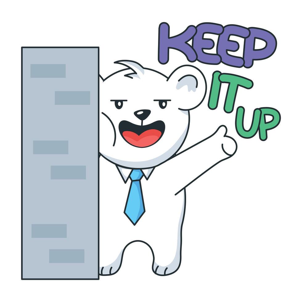 Trendy Keep It Up vector