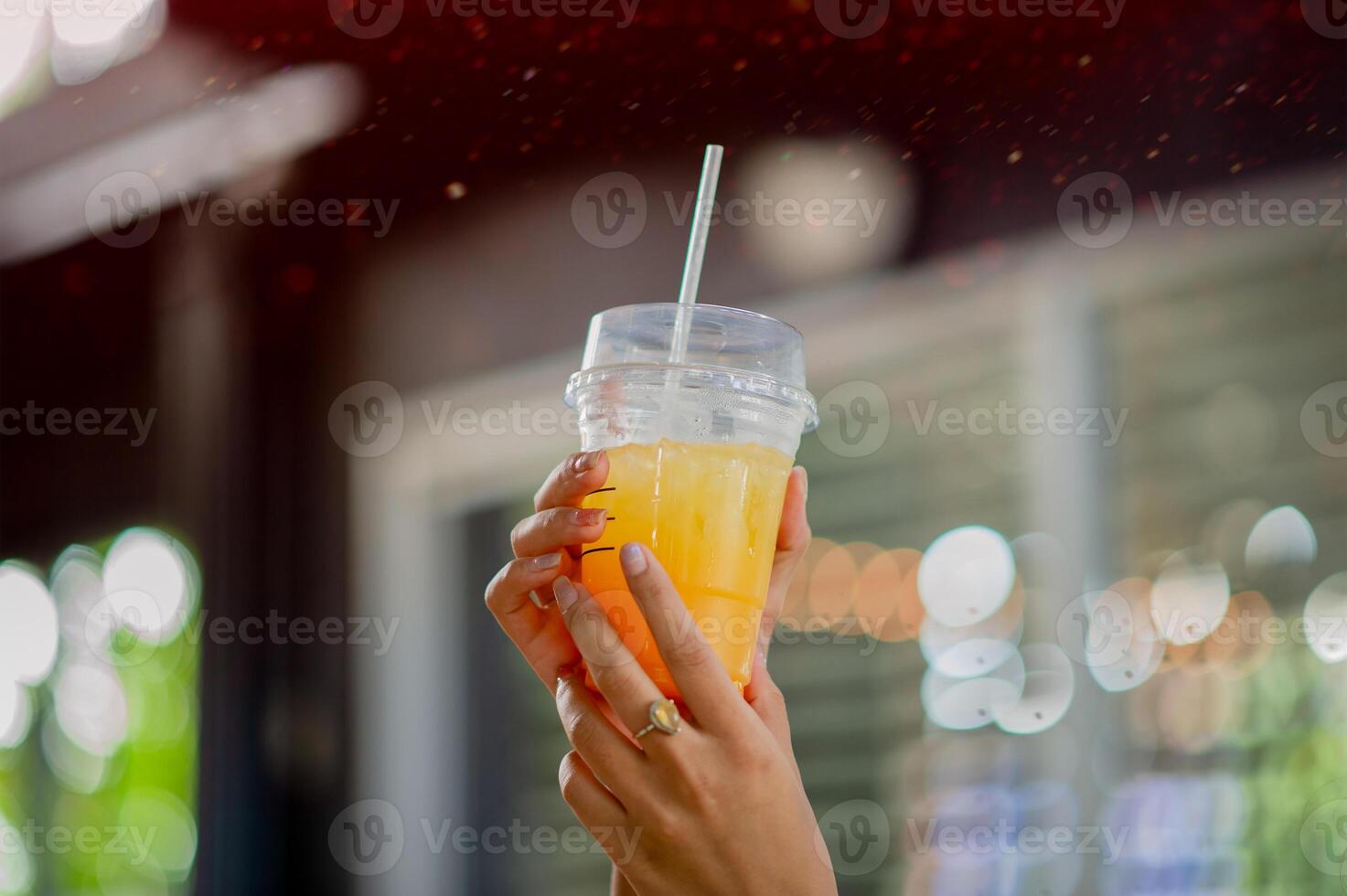 Orange juice, cold drinks High vitamin C drinks, orange juice shakes, food for health and beauty of the skin. cold drinks photo