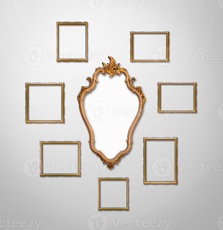 de madera marco decoración en fondo de pantalla con ligero llamarada. foto