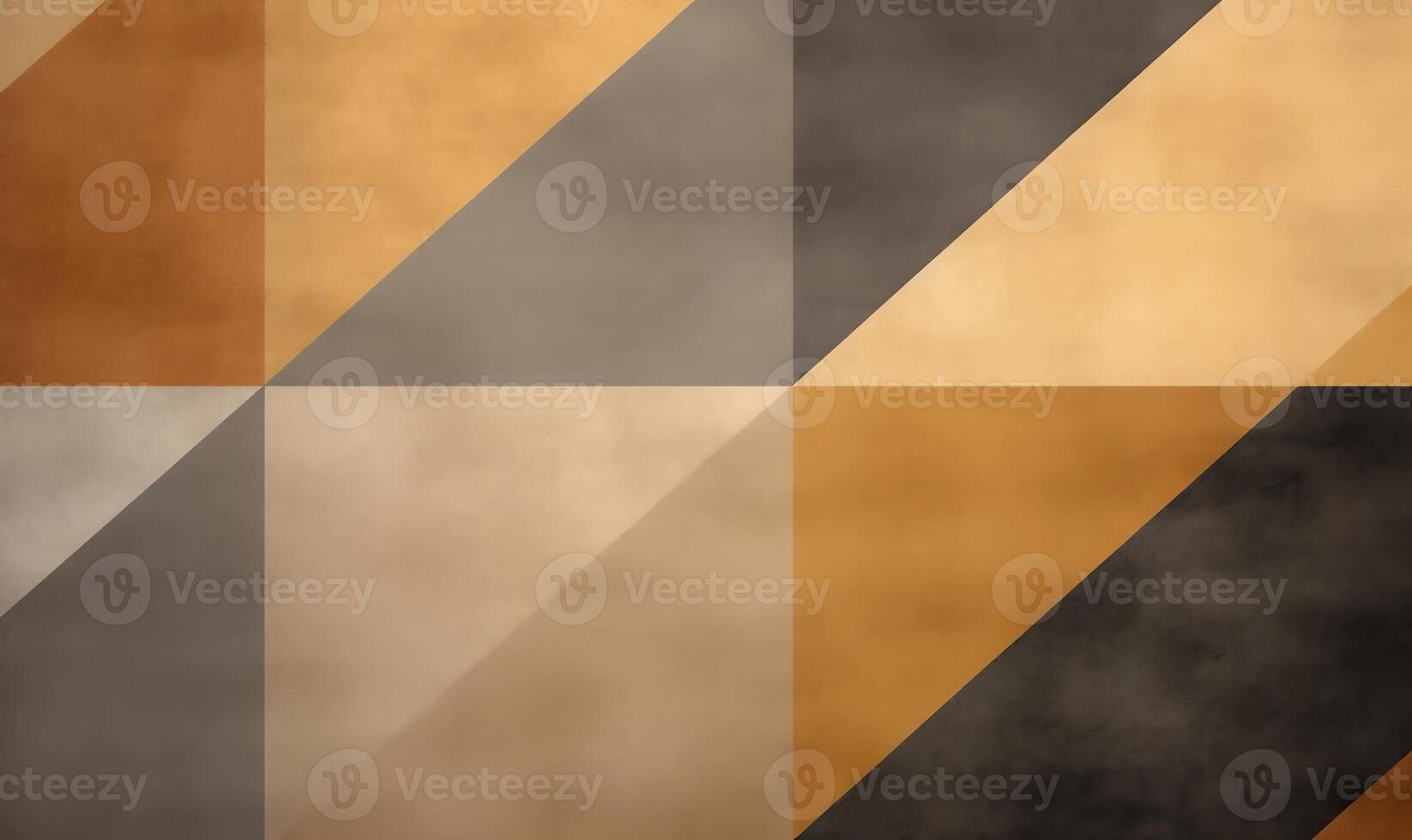 AI Generative Dark and light shade brown orange gray abstract background Geometric shape Mosaic Diagonal lines triangles Toned old cracked concrete surface texture Colorful Mix Modern Like cubis photo