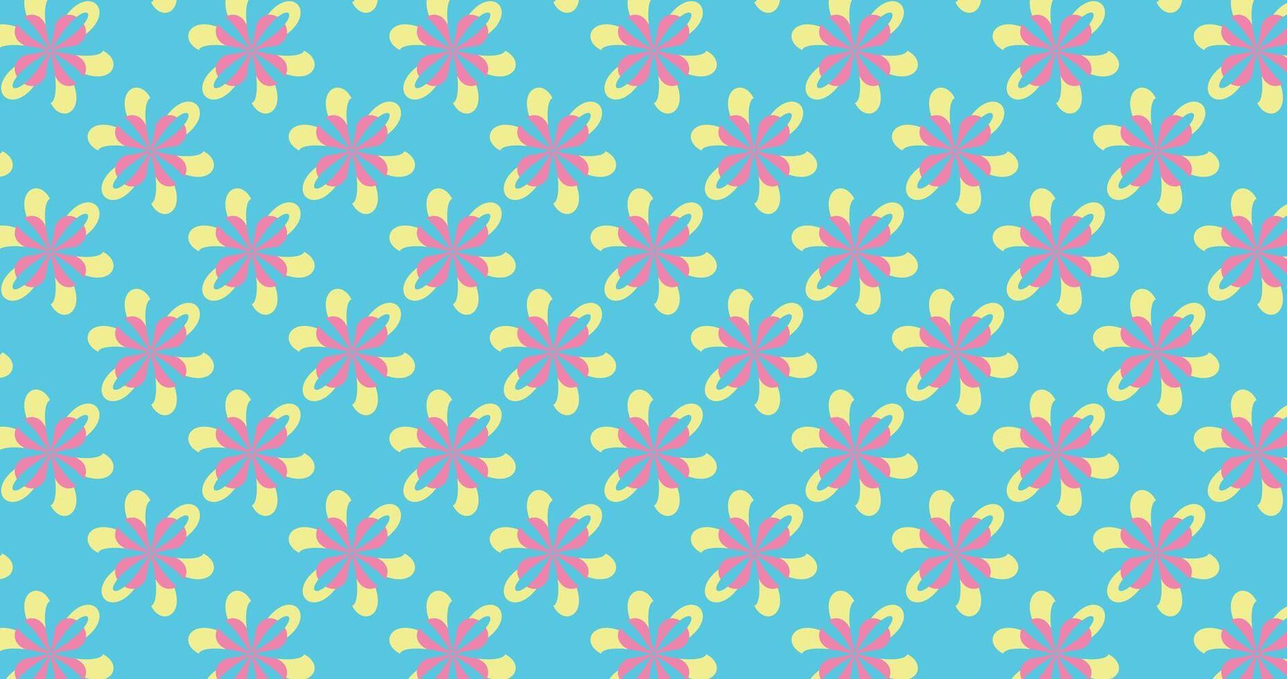 Hand drawn abstract ditsy flowers seamless pattern. Repeating floral vector pattern. Ditsy print in shabby chic calico.