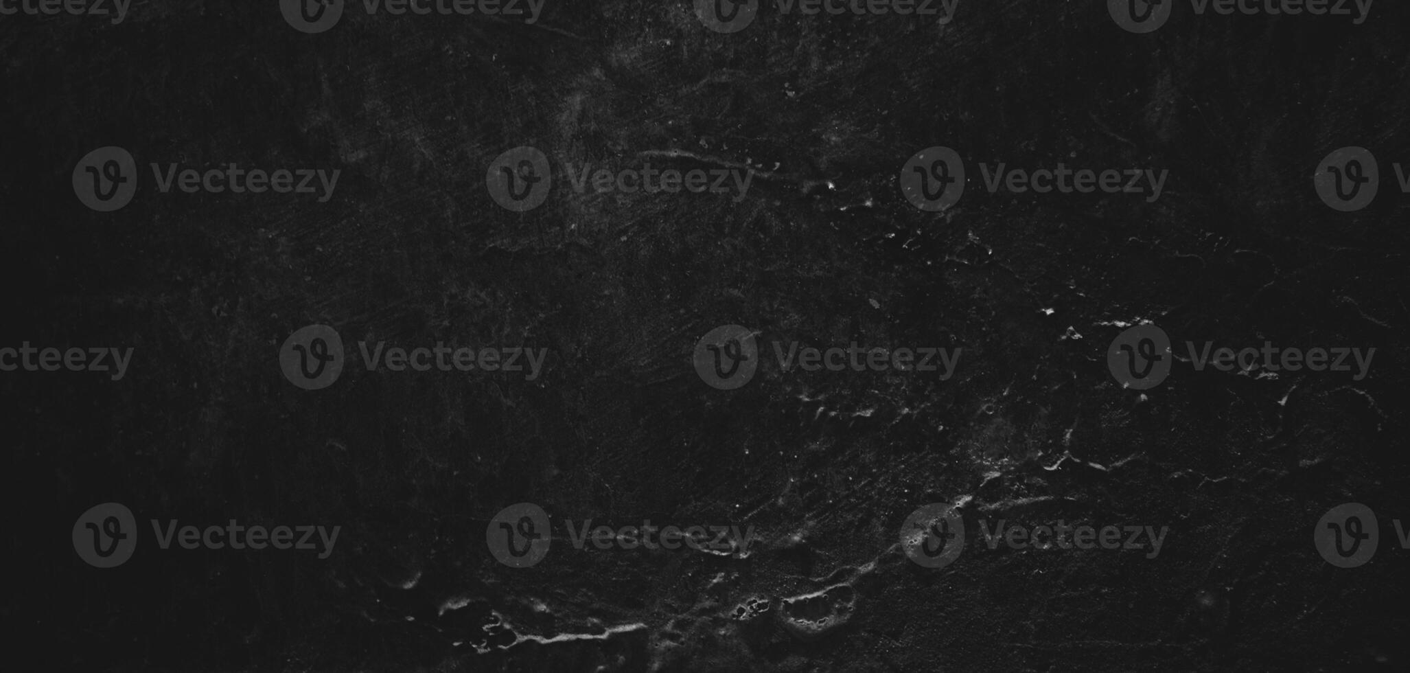 Black background of natural paintbrush stroke textured cement or stone old.Horror Cement Texture. Grunge scary background. Wall Concrete Old black photo