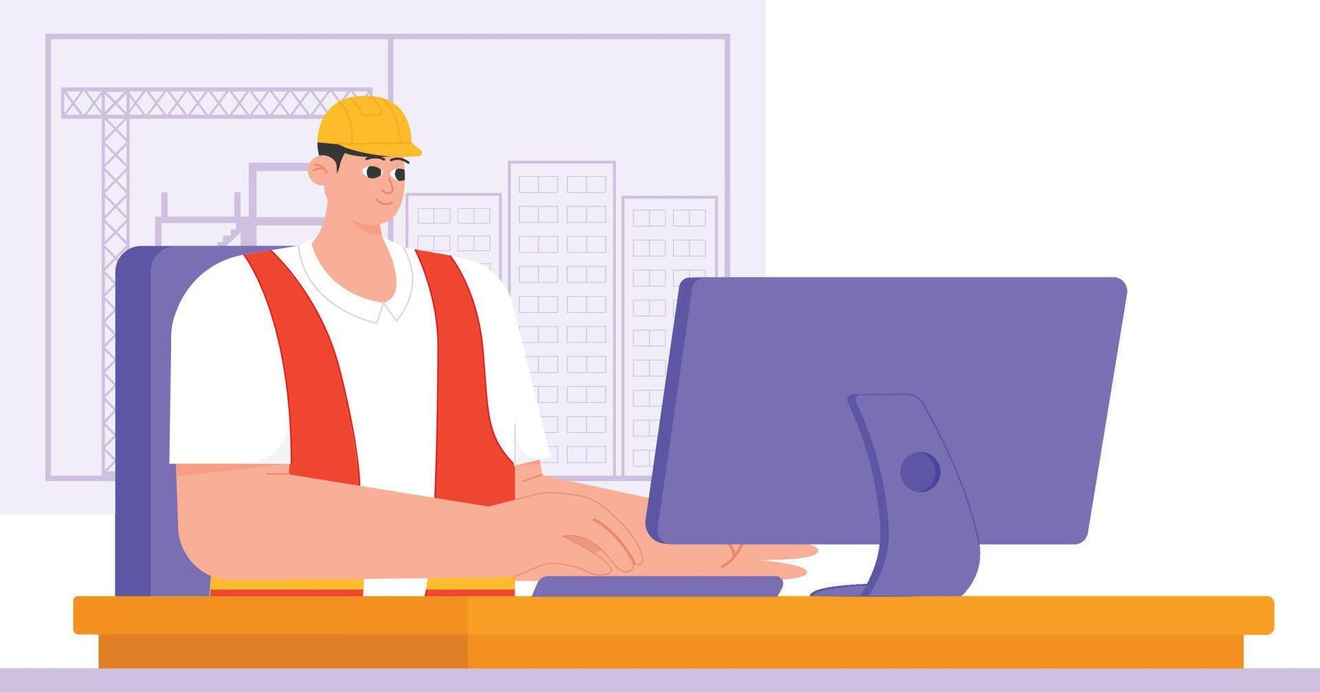 Construction Architecture Illustration vector