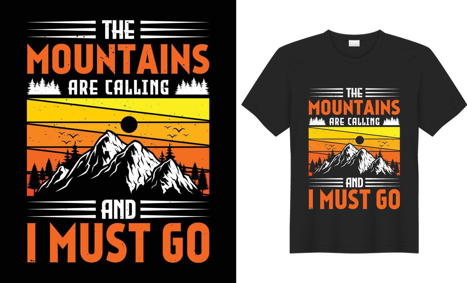 Camping T shirt design. Hiking T shirt design vector. Funny Outdoor Retro Vintage Camper Camping T-shirt Design,with mountain,silhouette,trees in vintage style.Adventure Tshirt design.poster,print,tee vector
