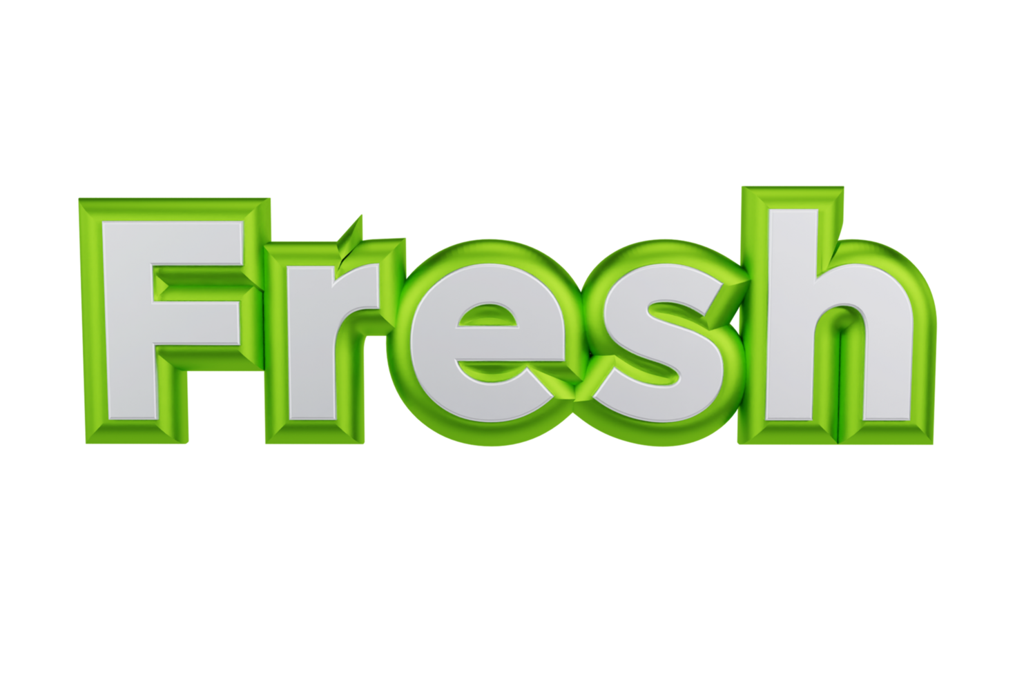 Fresh 3d transparent text design 37448831 PNG