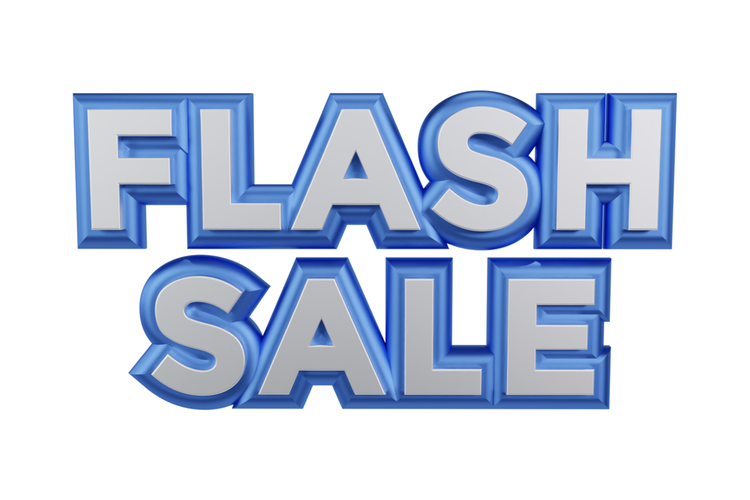 Flash Sale 3d rendered transparent text png