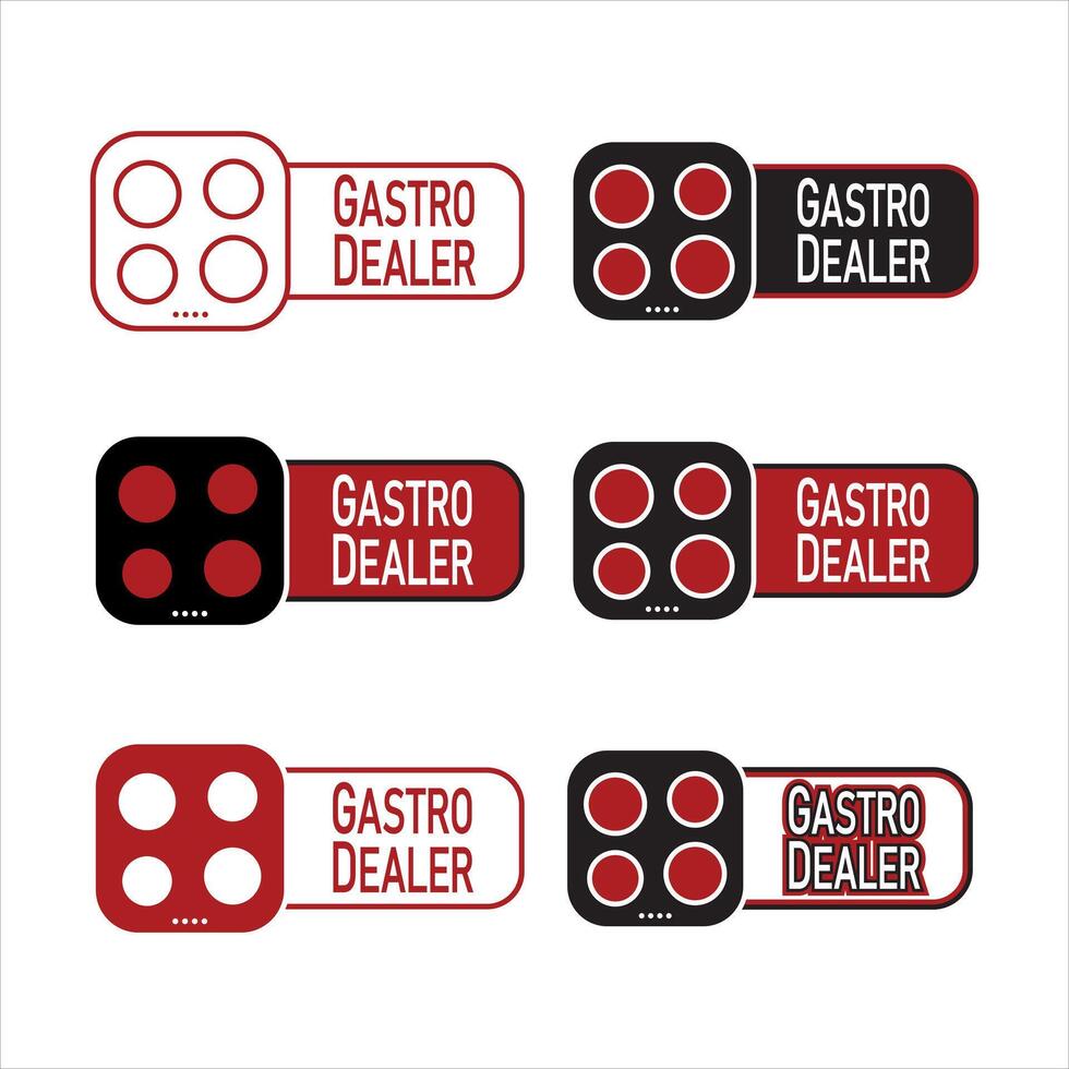 gastro logo. gastronomía símbolo y emblema. logotipo logomarca gráfico diseño y modelo. vector