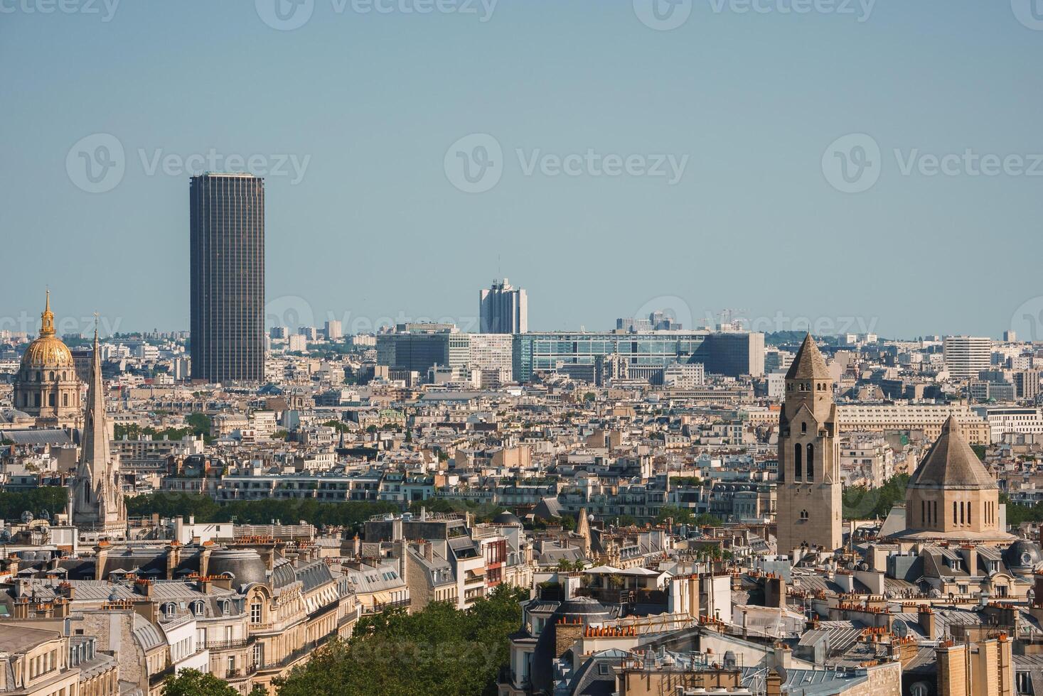 Paris Cityscape View from Eiffel Tower photo