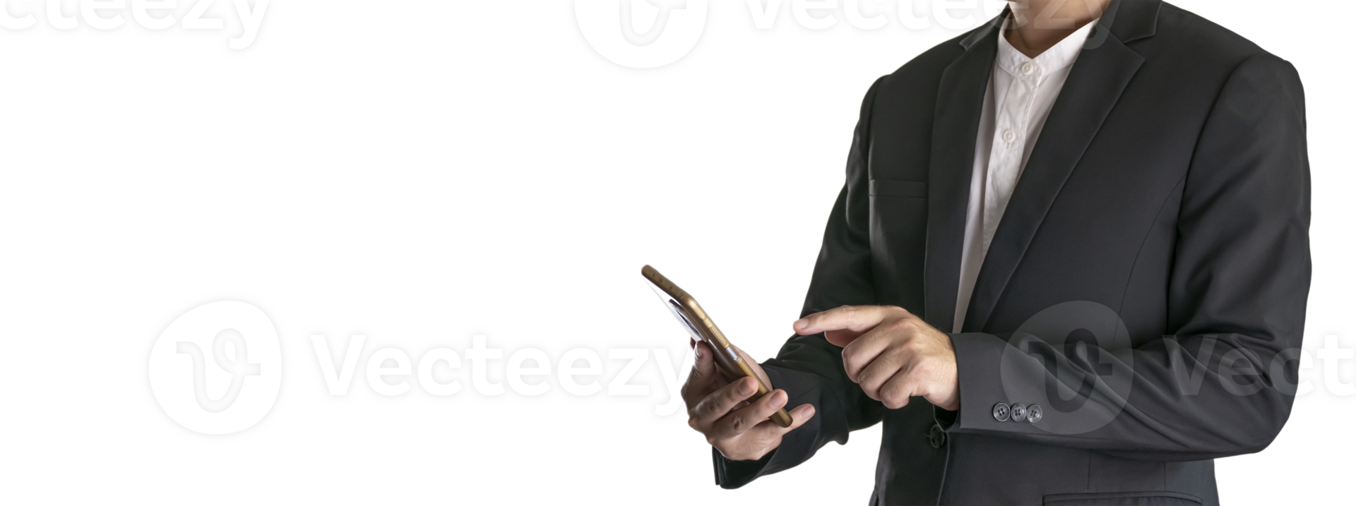 Dapper Asian gentleman in black suit, striking poses with style. png