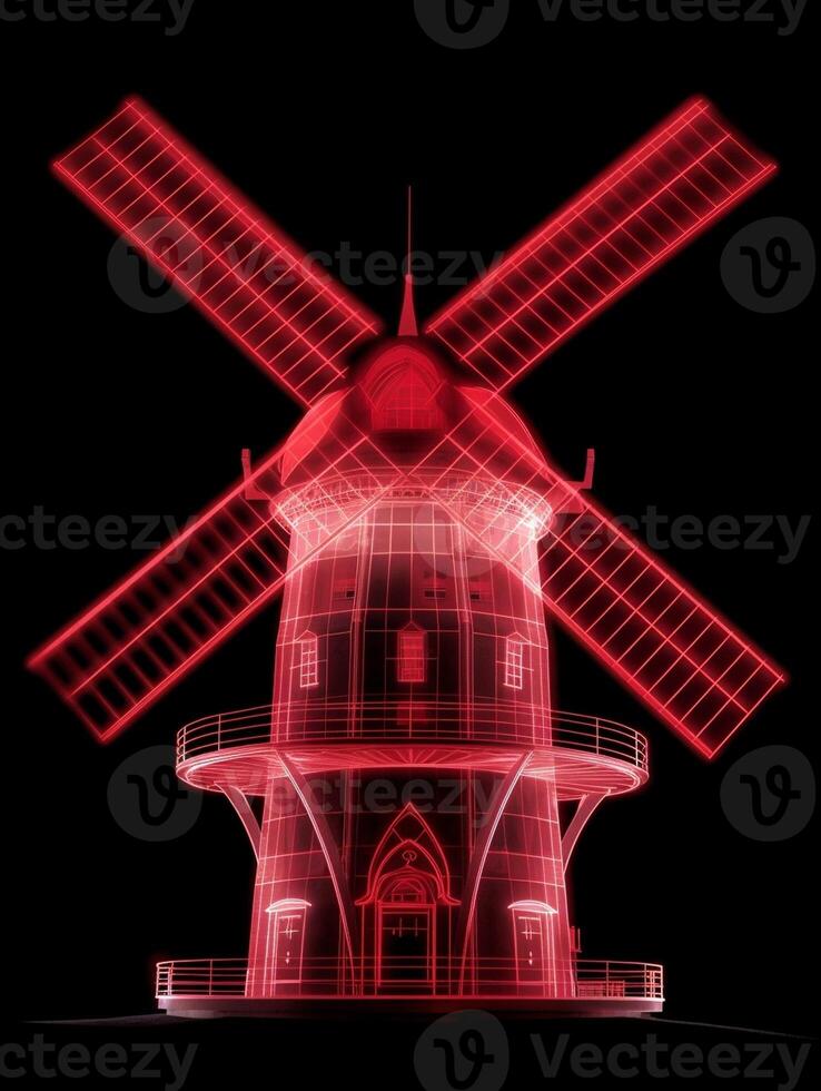 AI Generative Brixton Windmill in London England UK photo