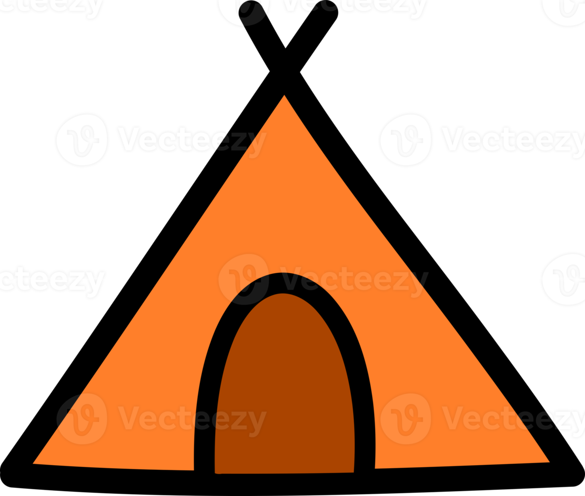 tent campimg doodle png
