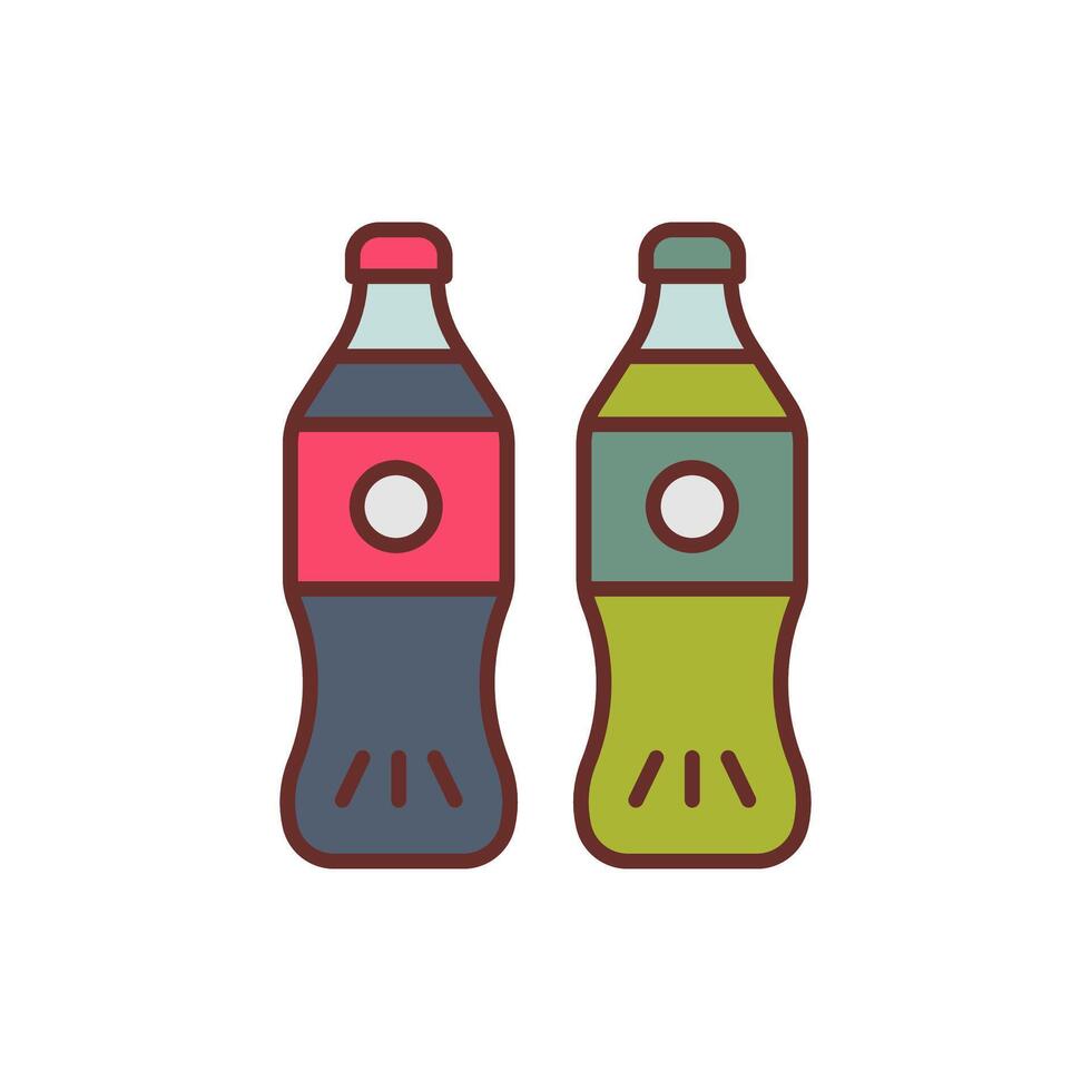 bebidas icono en vector. ilustración vector