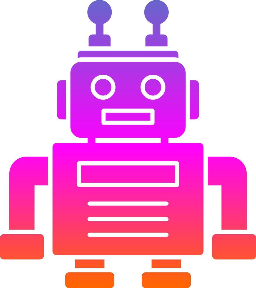 diseño de icono de vector de robot