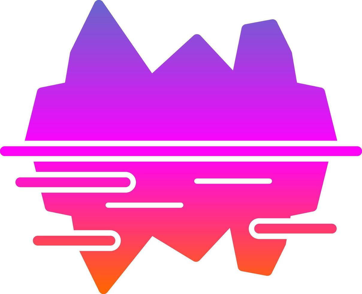 Glacier bay Vector Icon Design