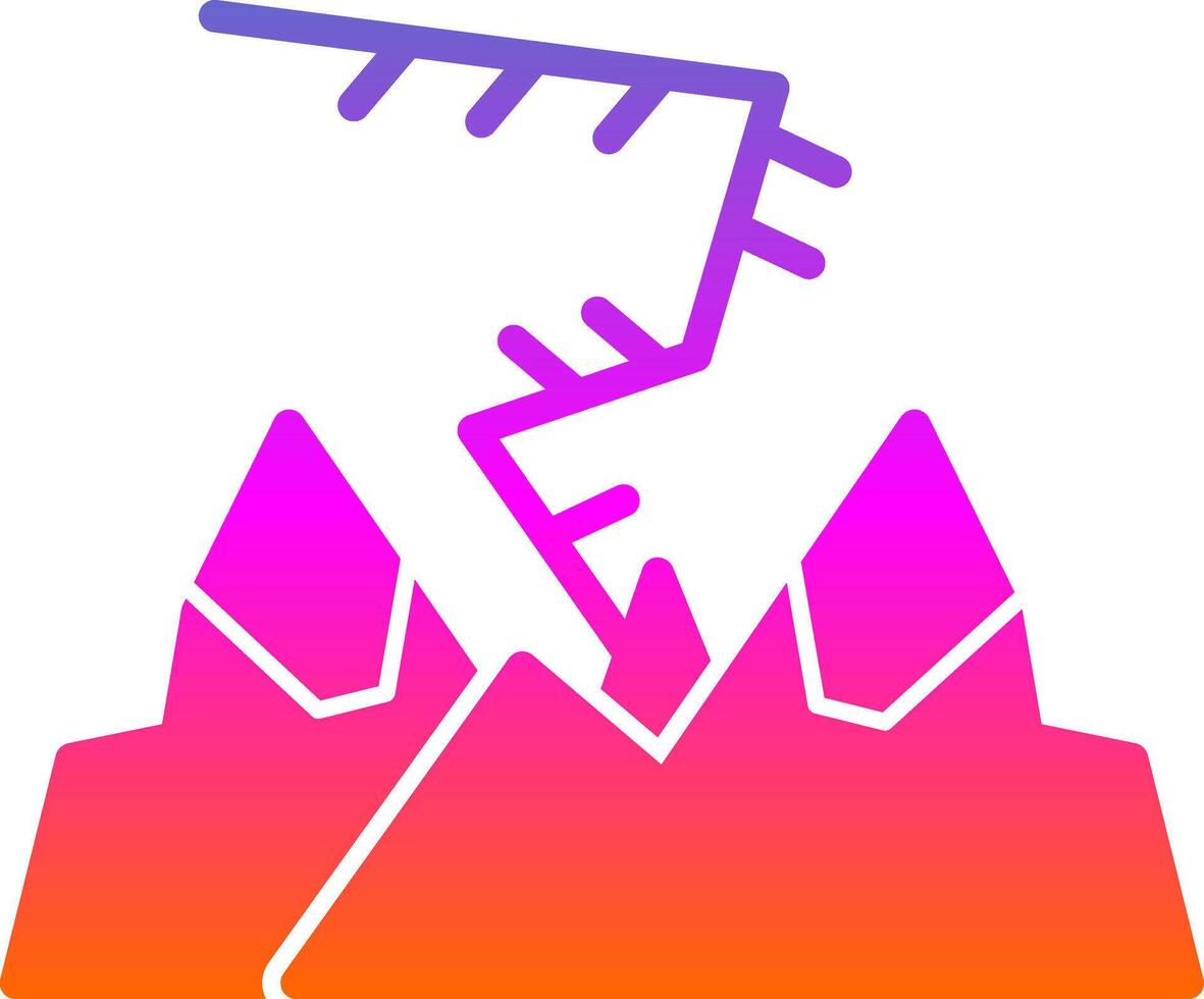 Aurora borealis Vector Icon Design