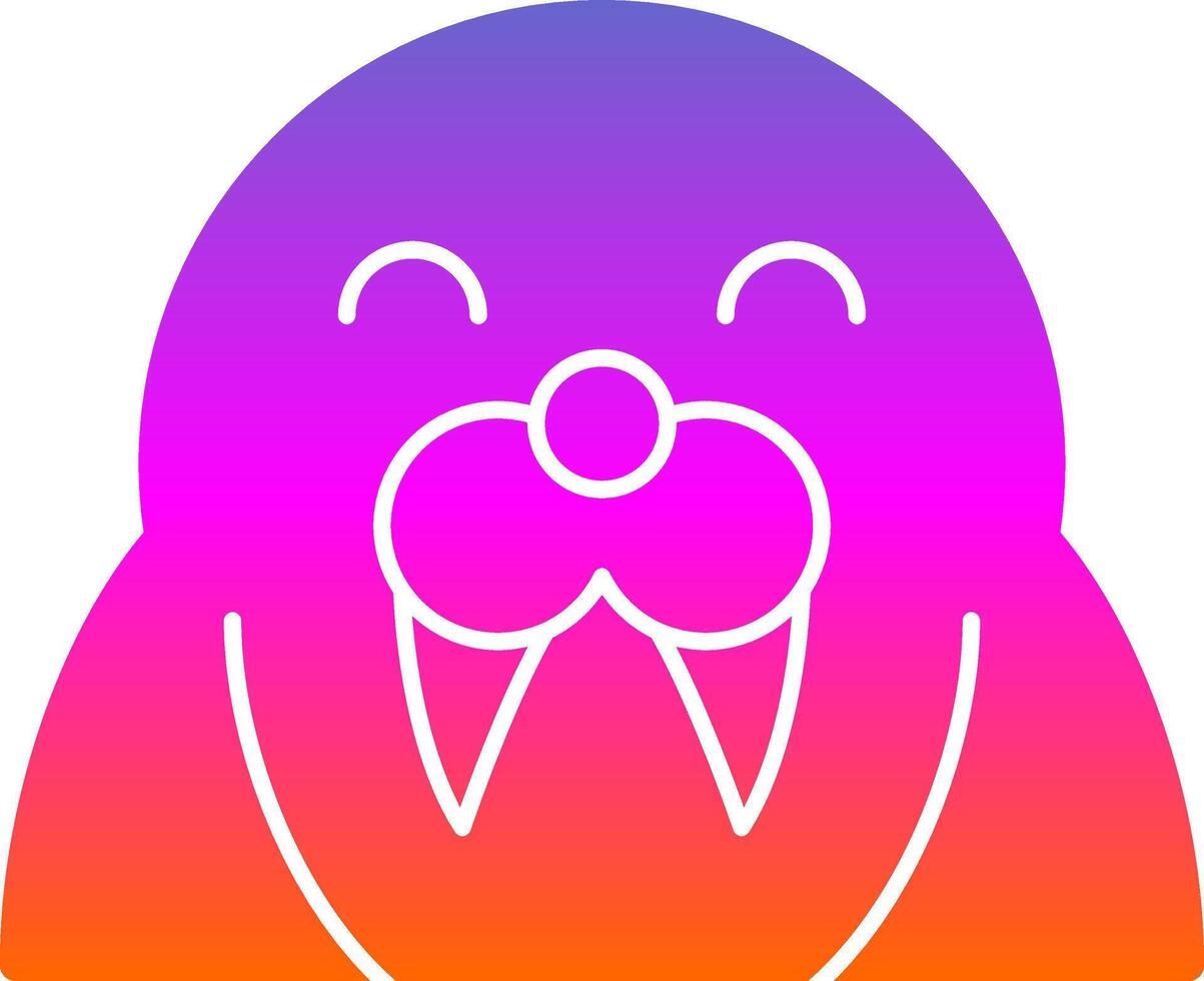 Walrus Vector Icon Design
