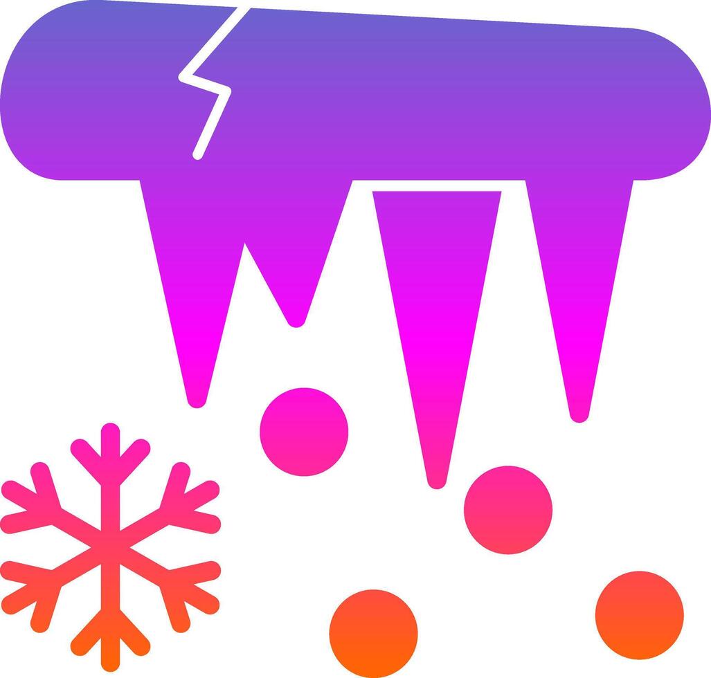 Icicle Vector Icon Design