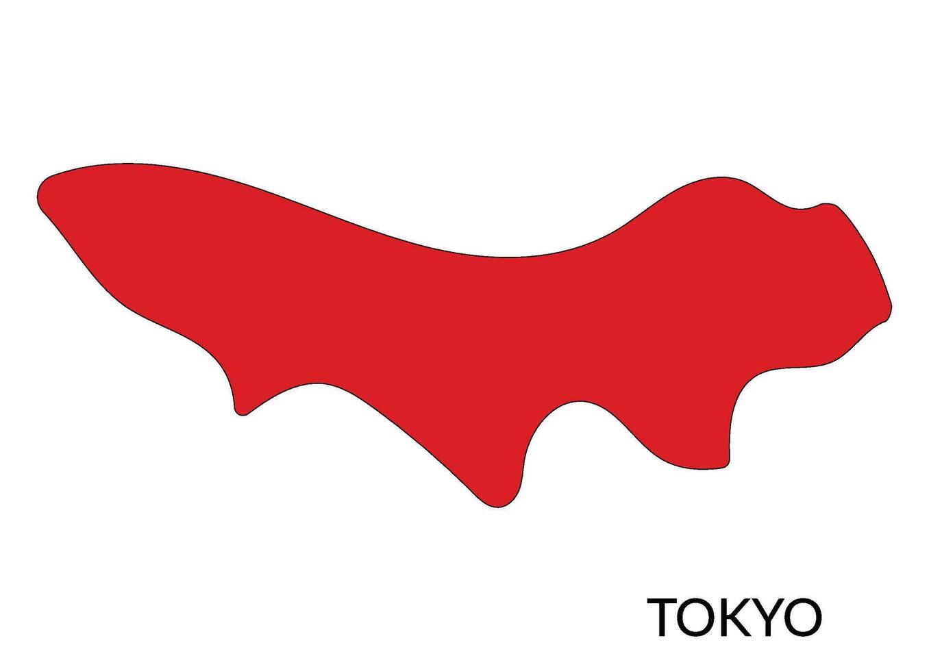 Tokyo city map vector