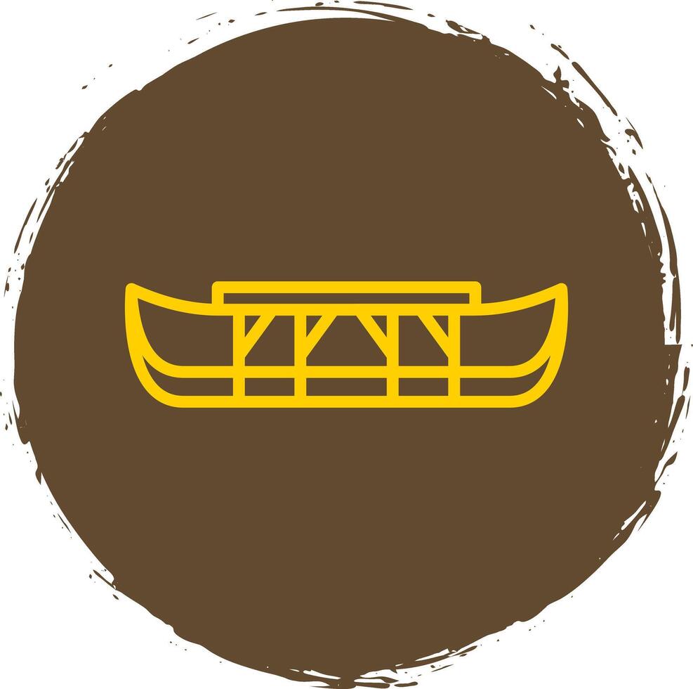 Eskimo kayak Vector Icon Design