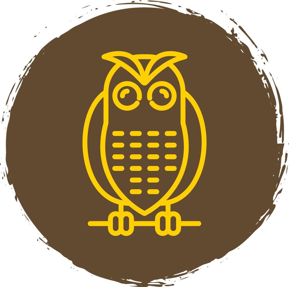 Snowy owl Vector Icon Design
