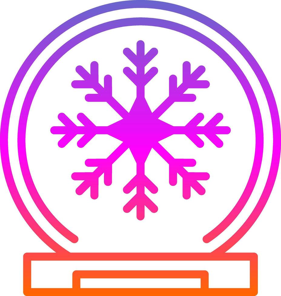 Snow globe Vector Icon Design