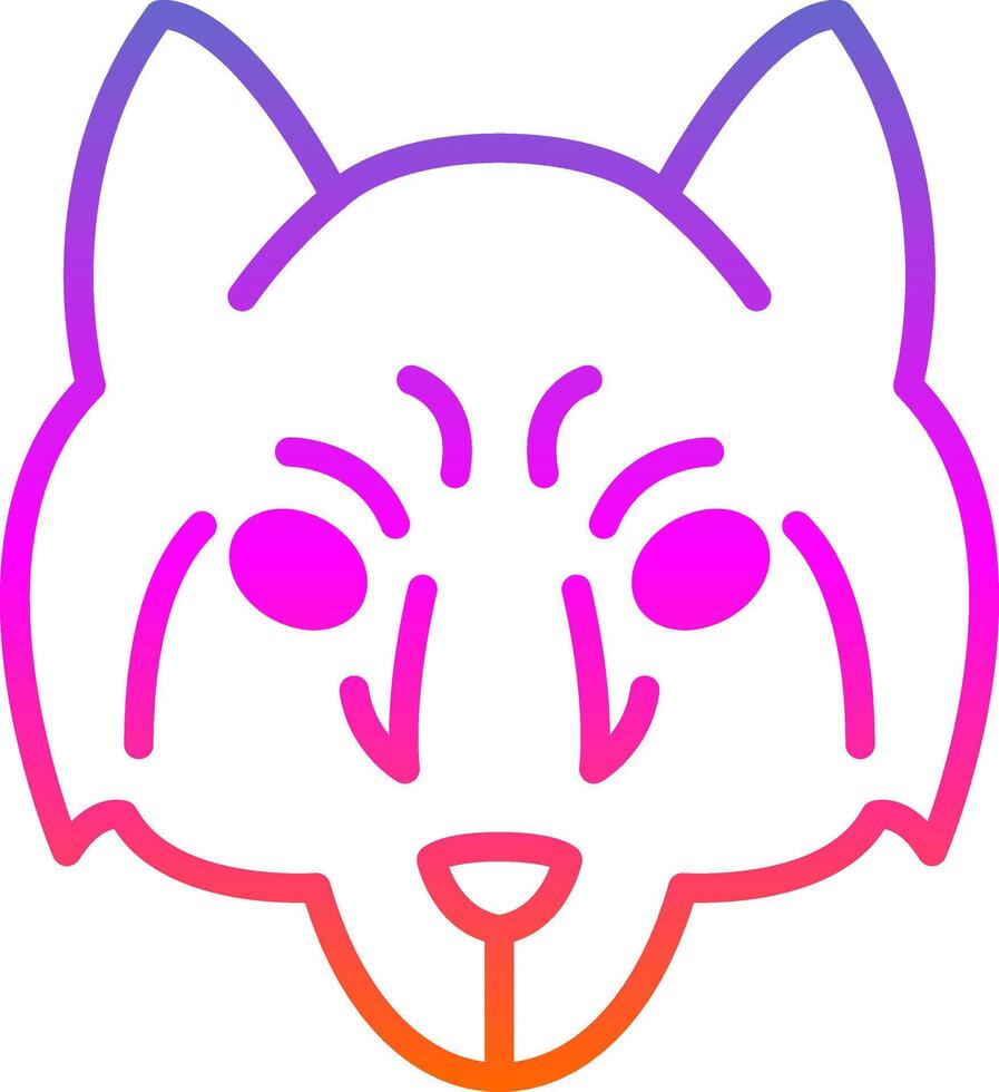 Arctic wolf Vector Icon Design