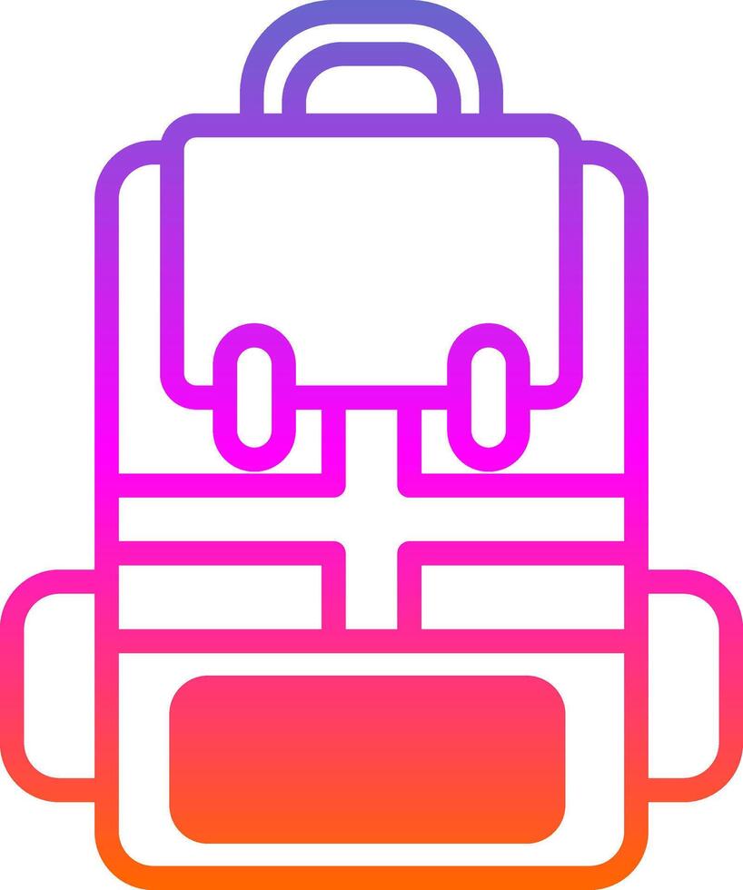 Backpack Vector Icon Design