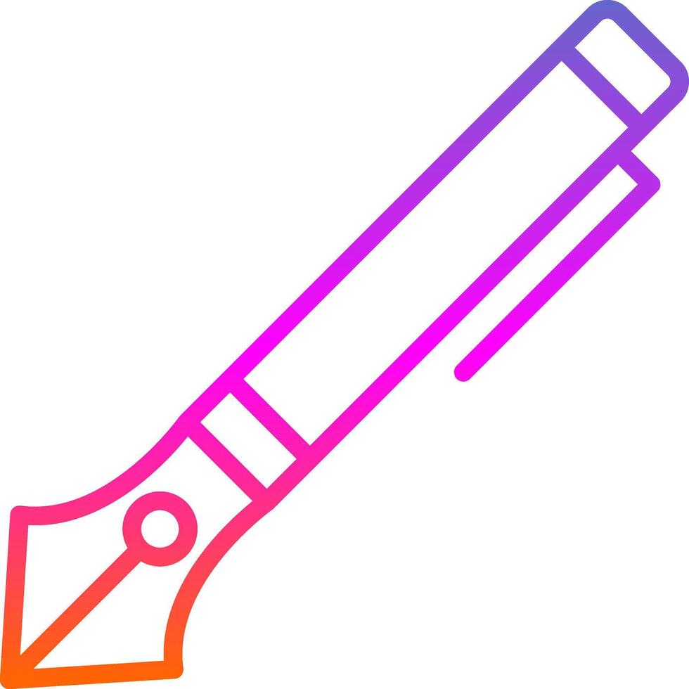 Ink Pen Vector Icon Design