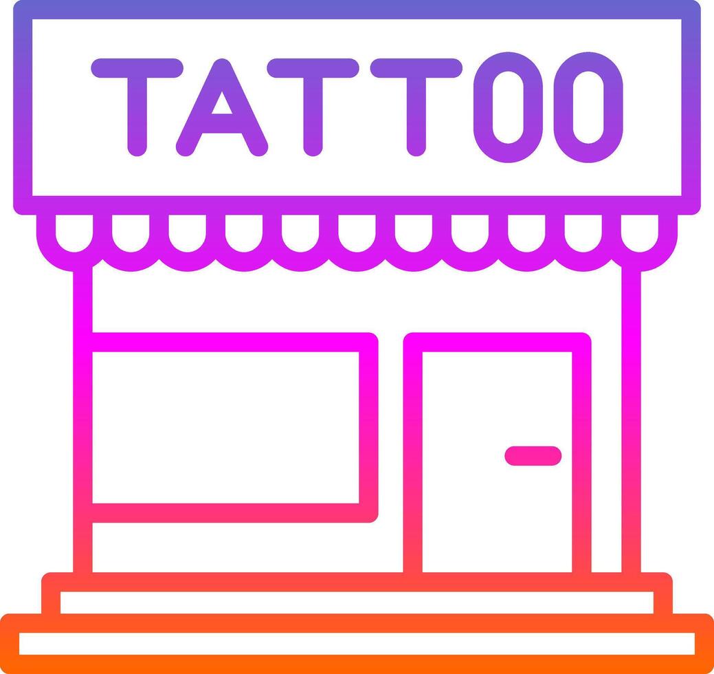 tatuaje estudio vector icono diseño