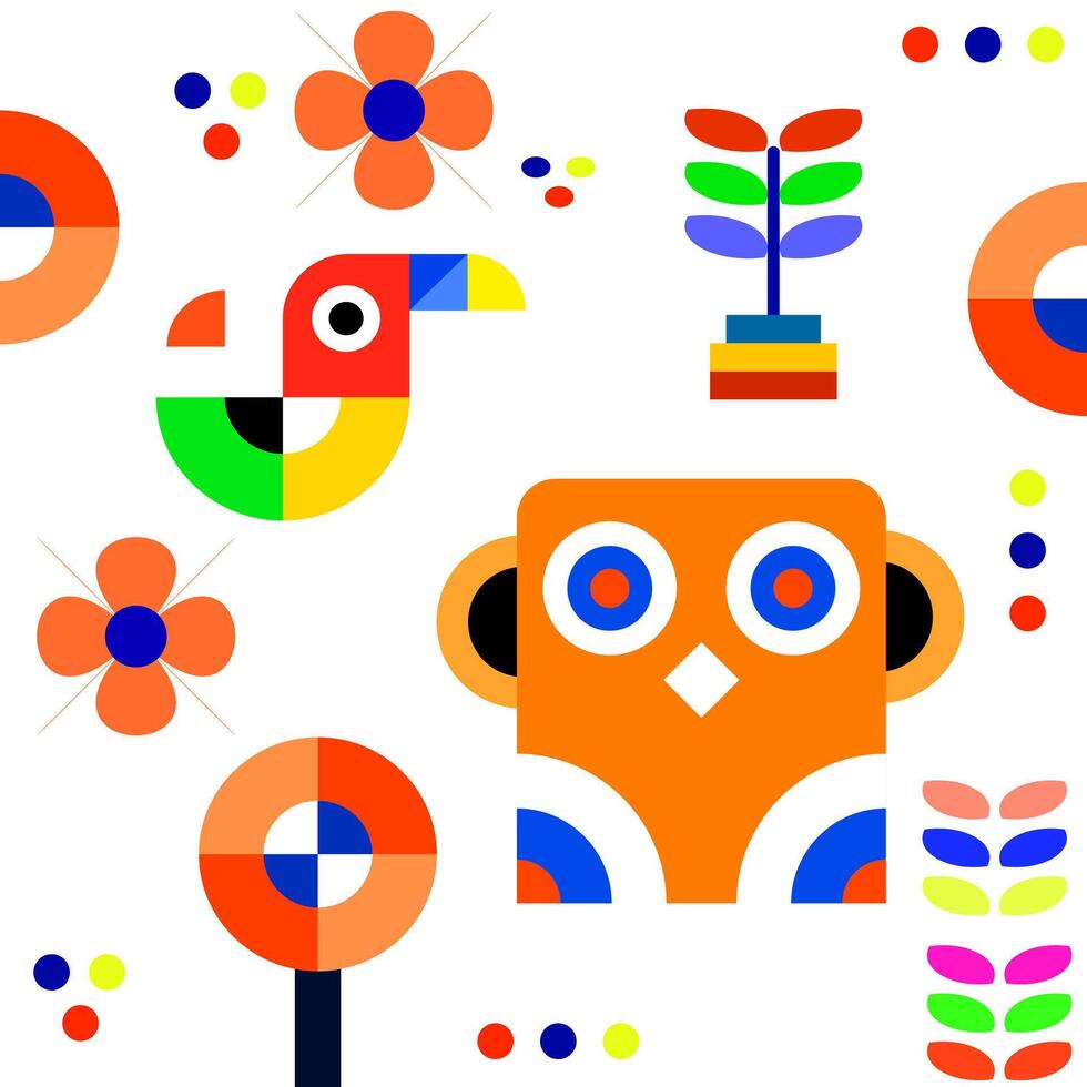 Flat design geometric elements illustration for design, website, element, etc vector