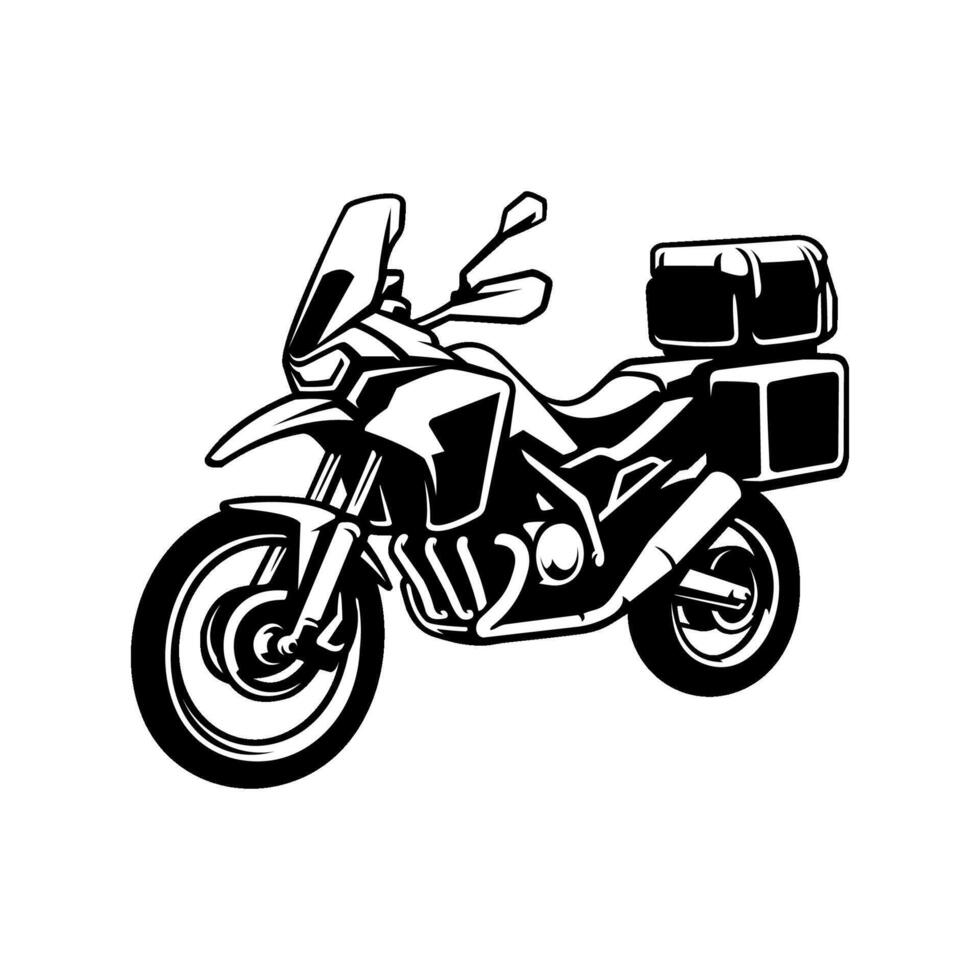 Adventure Motor Trail Logo Vector