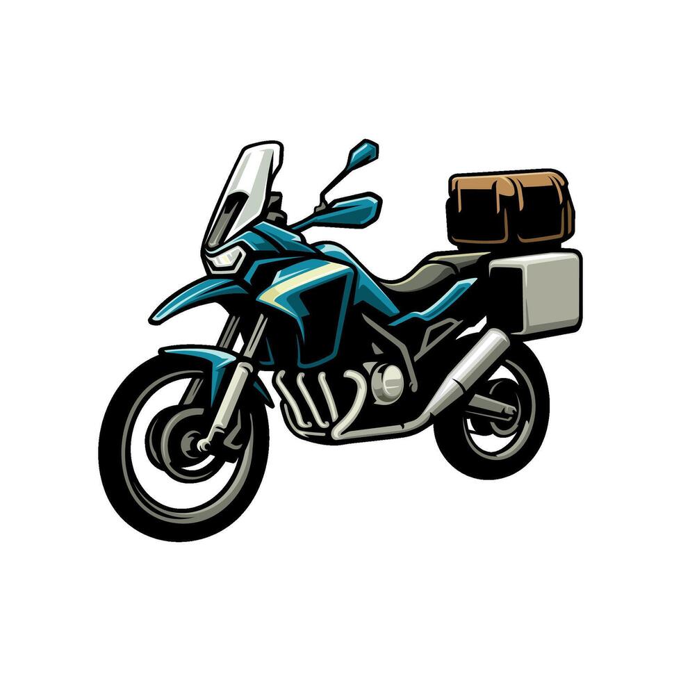 Adventure Motor Trail Logo Vector