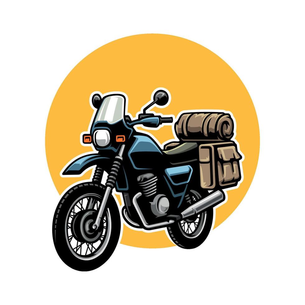 Adventure Motor Trail Logo Vector