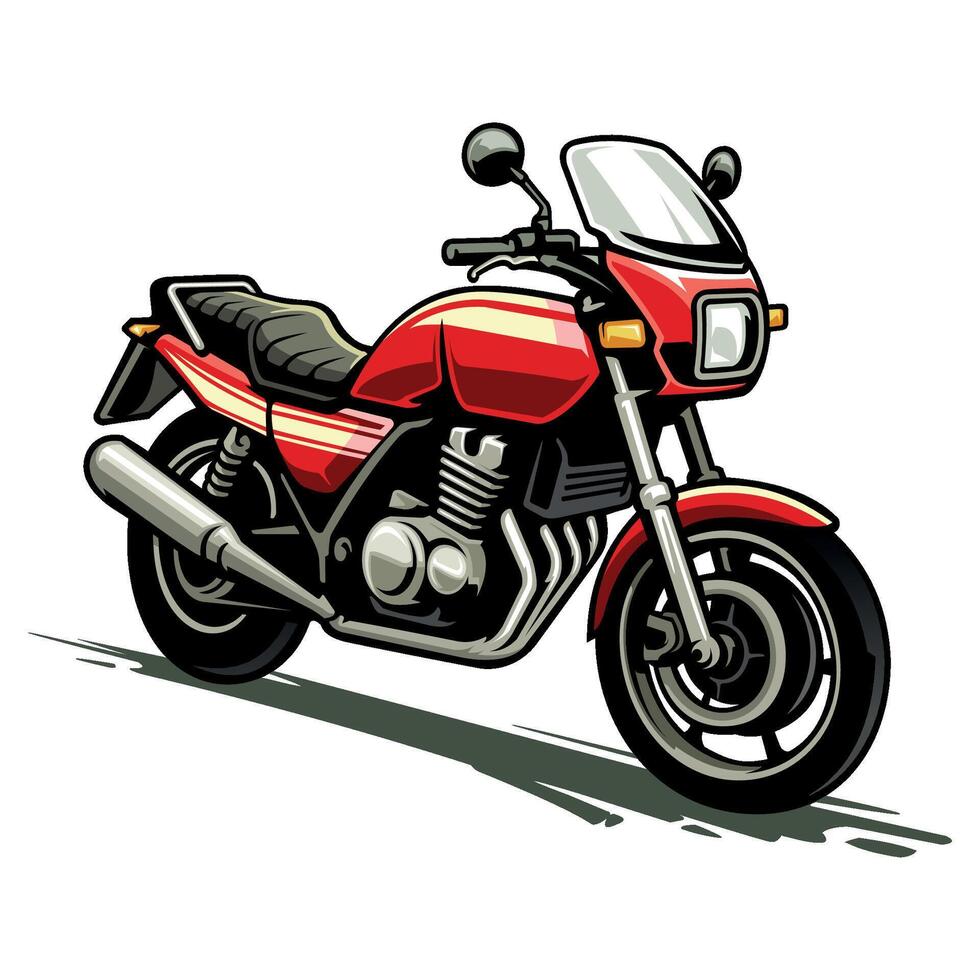 Retro Racing Motorcycle vector